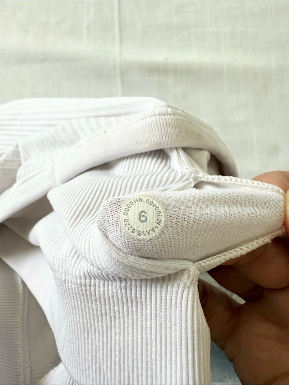 Lululemon‎ Ribbed Ebb to Street Tank Top Flush Off White W1AX1S Size 6